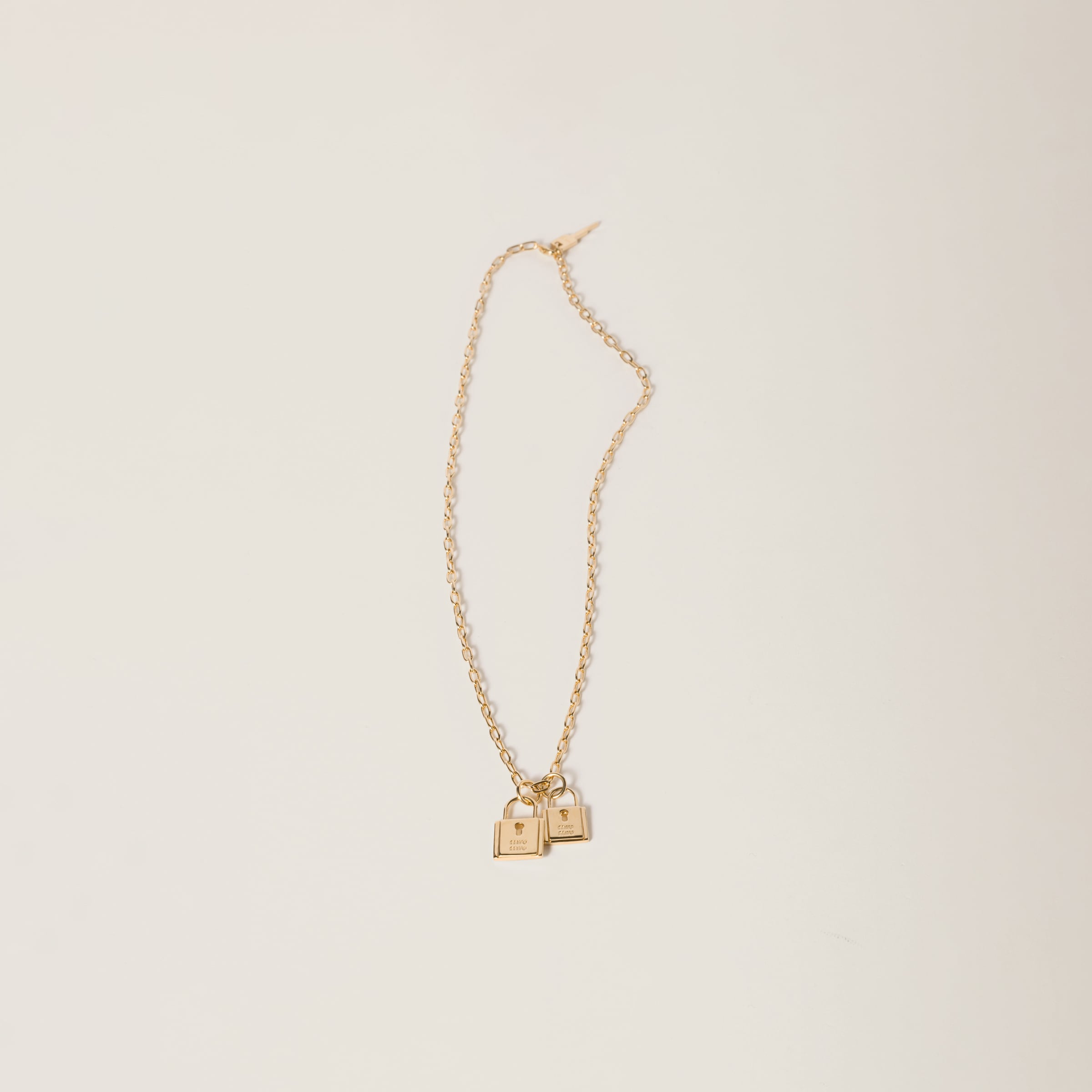Gold Metal Necklace | Miu Miu