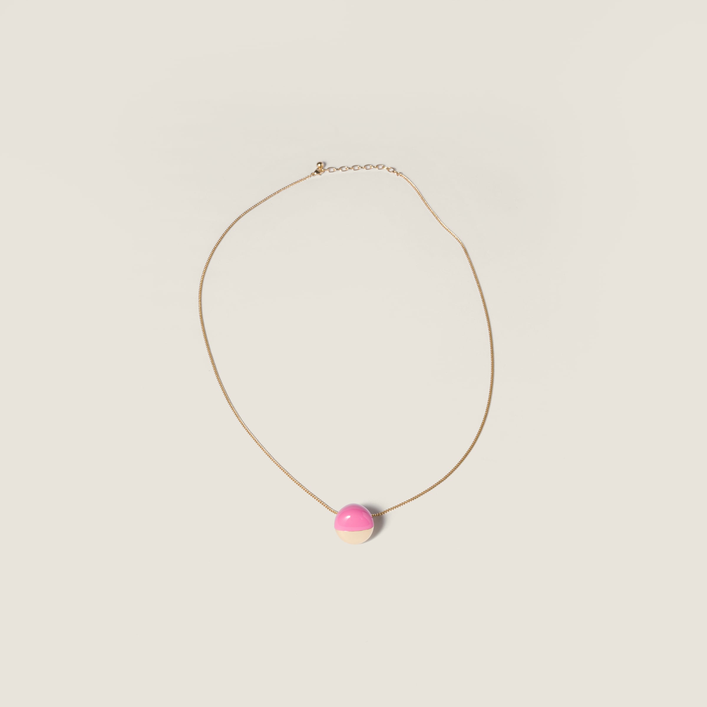 Pink Metal Necklace | Miu Miu