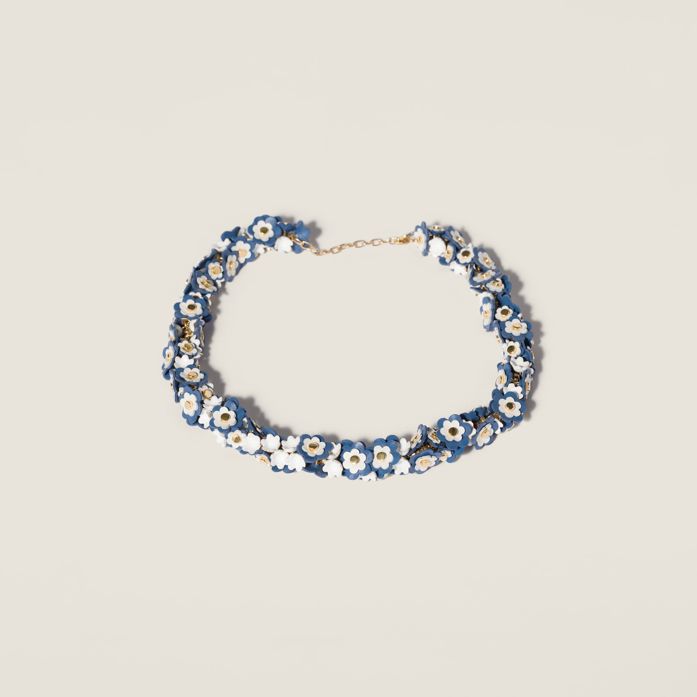 Metal and leather necklace from Miu Miu - $2,100