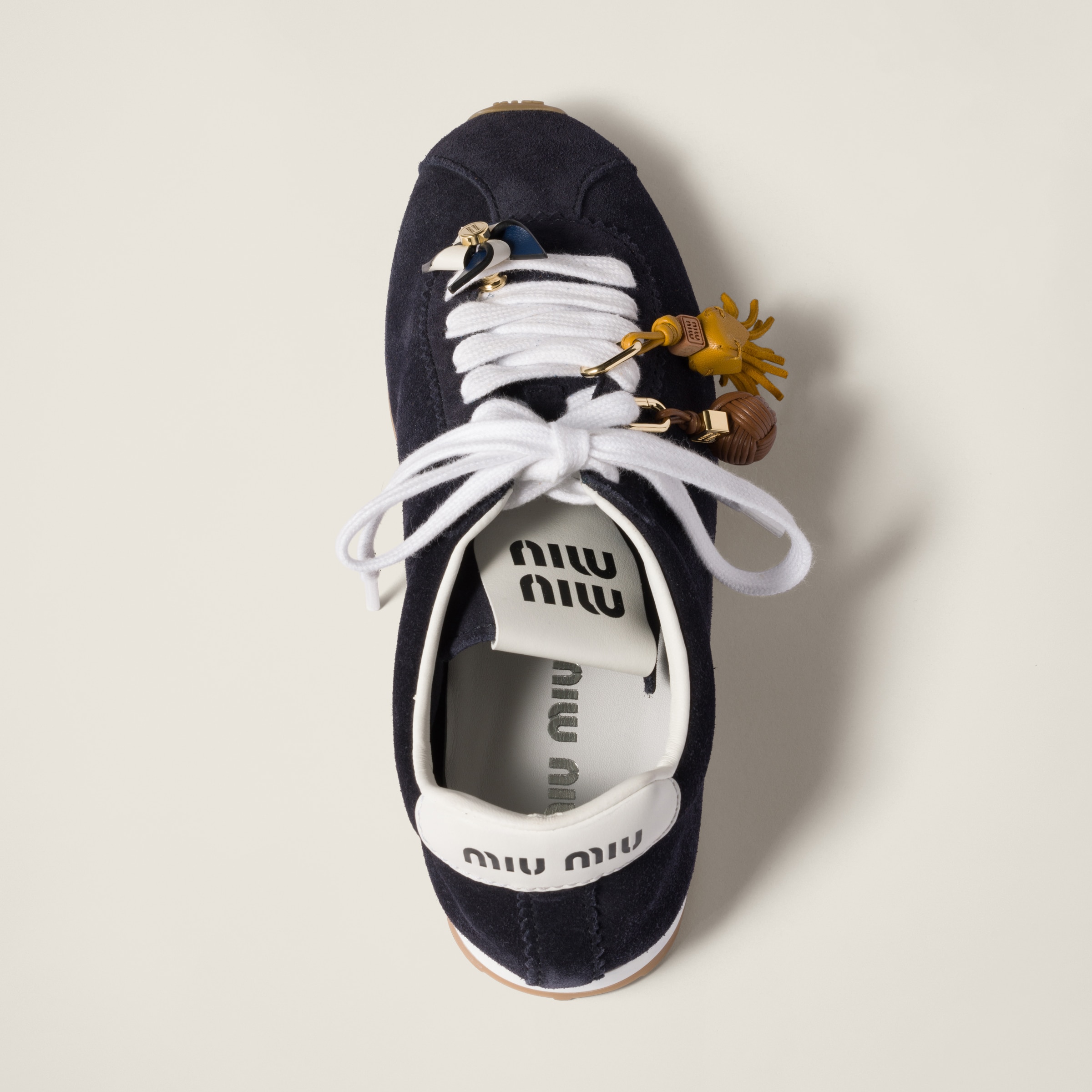 Miu Miu Leather Micro Trick In Whiskey