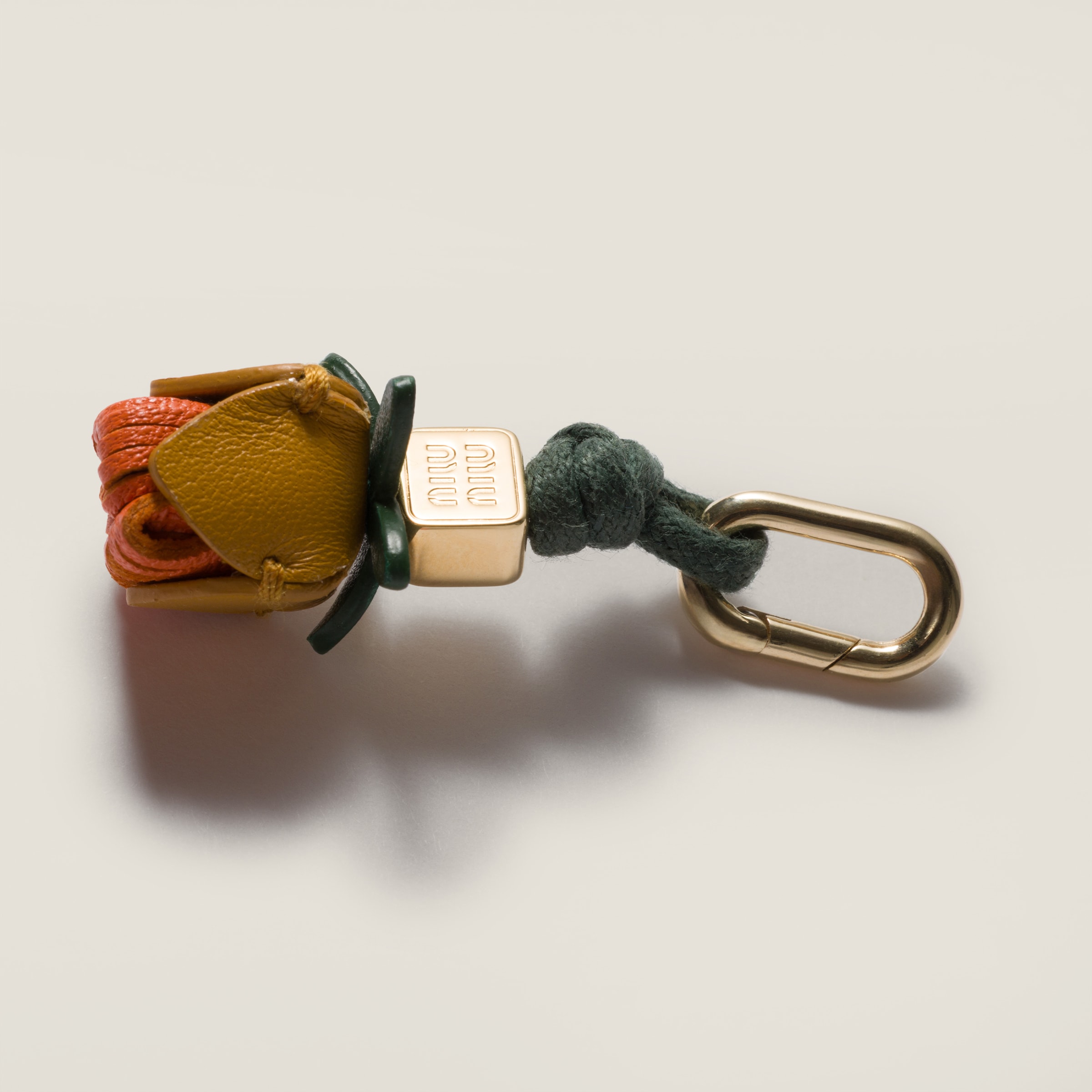 Whiskey/papaya Leather Micro Trick | Miu Miu - China