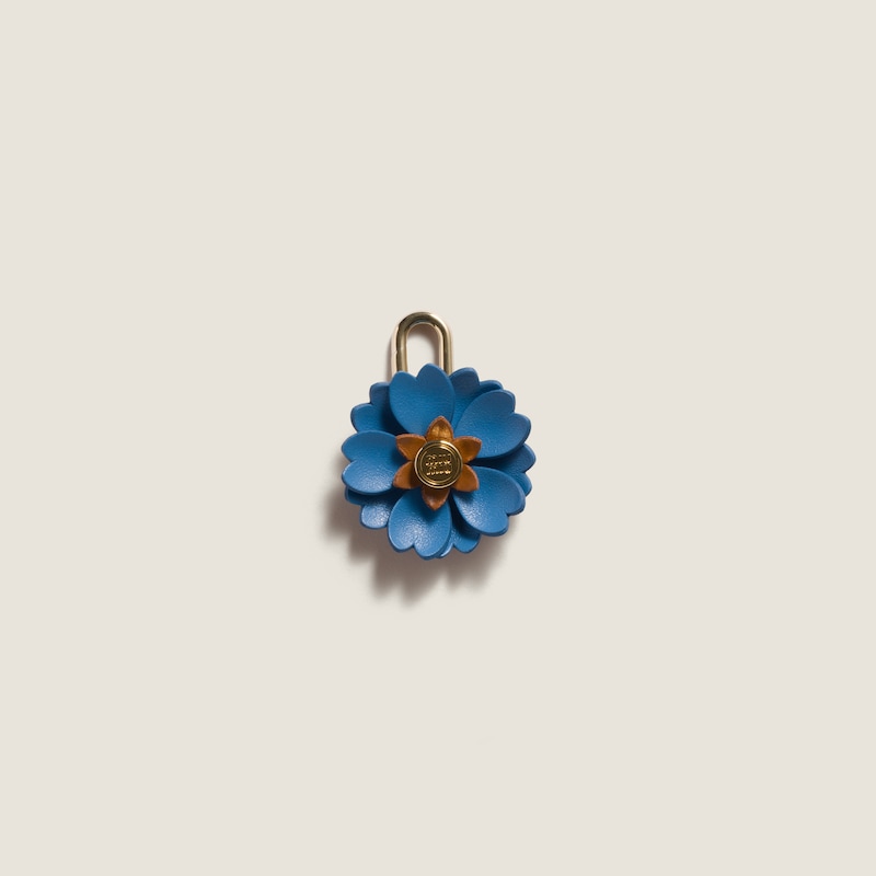 Miu Miu leather micro trick flower charm
