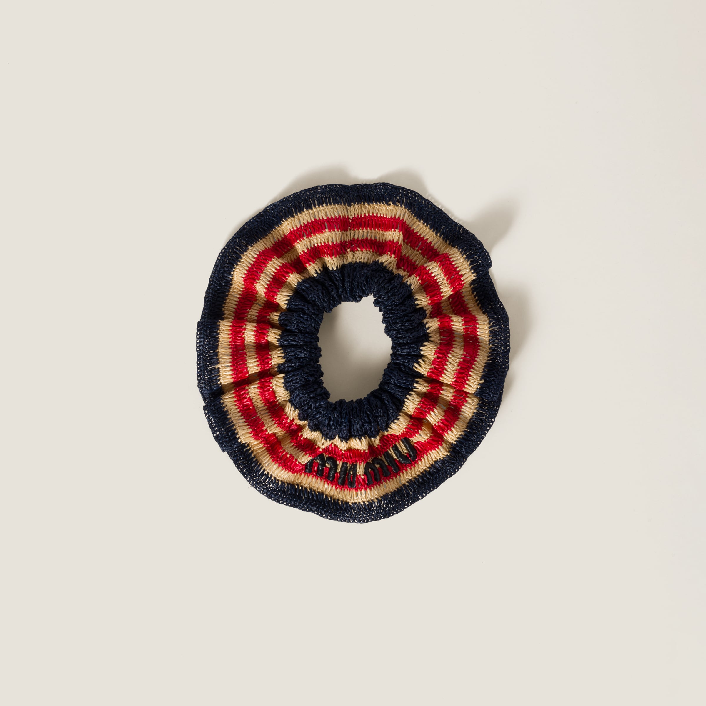 髪にロマンティックな彩りを◎*MIUMIU* クロシェ シュシュ*可憐 ナチュラル／ネイビー／レッド クロシェ シュシュ | Miu Miu