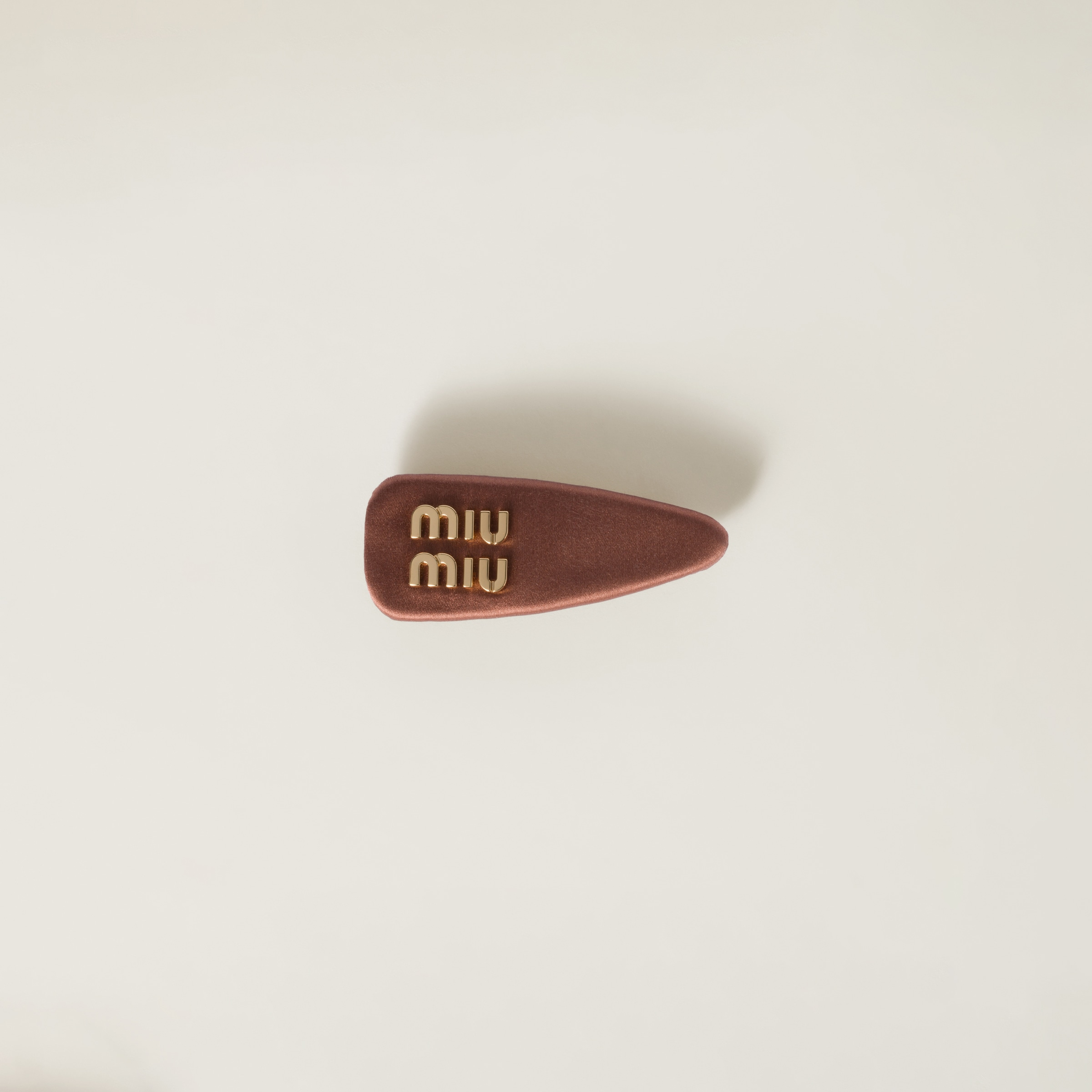 ブラック サテン ヘアクリップ | Miu Miu