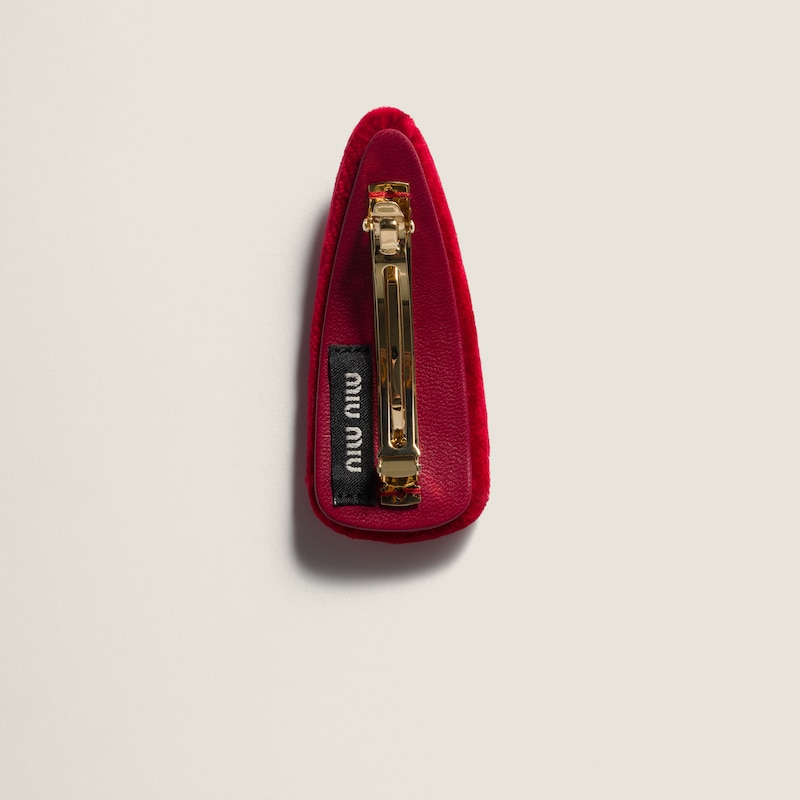 벨벳 헤어 클립