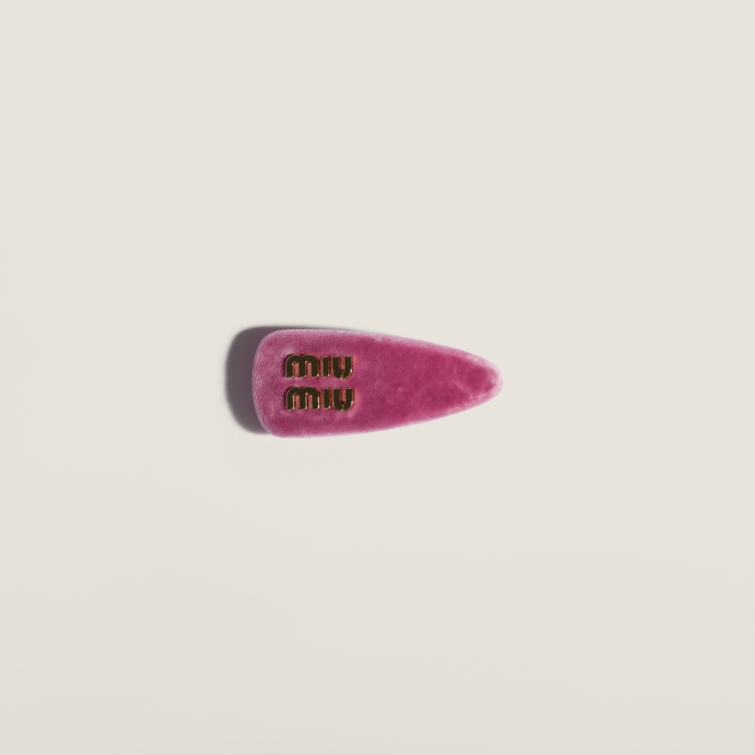 Velvet hair clip by Miu Miu