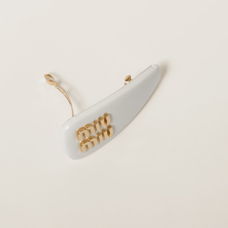 Patent leather hair clip