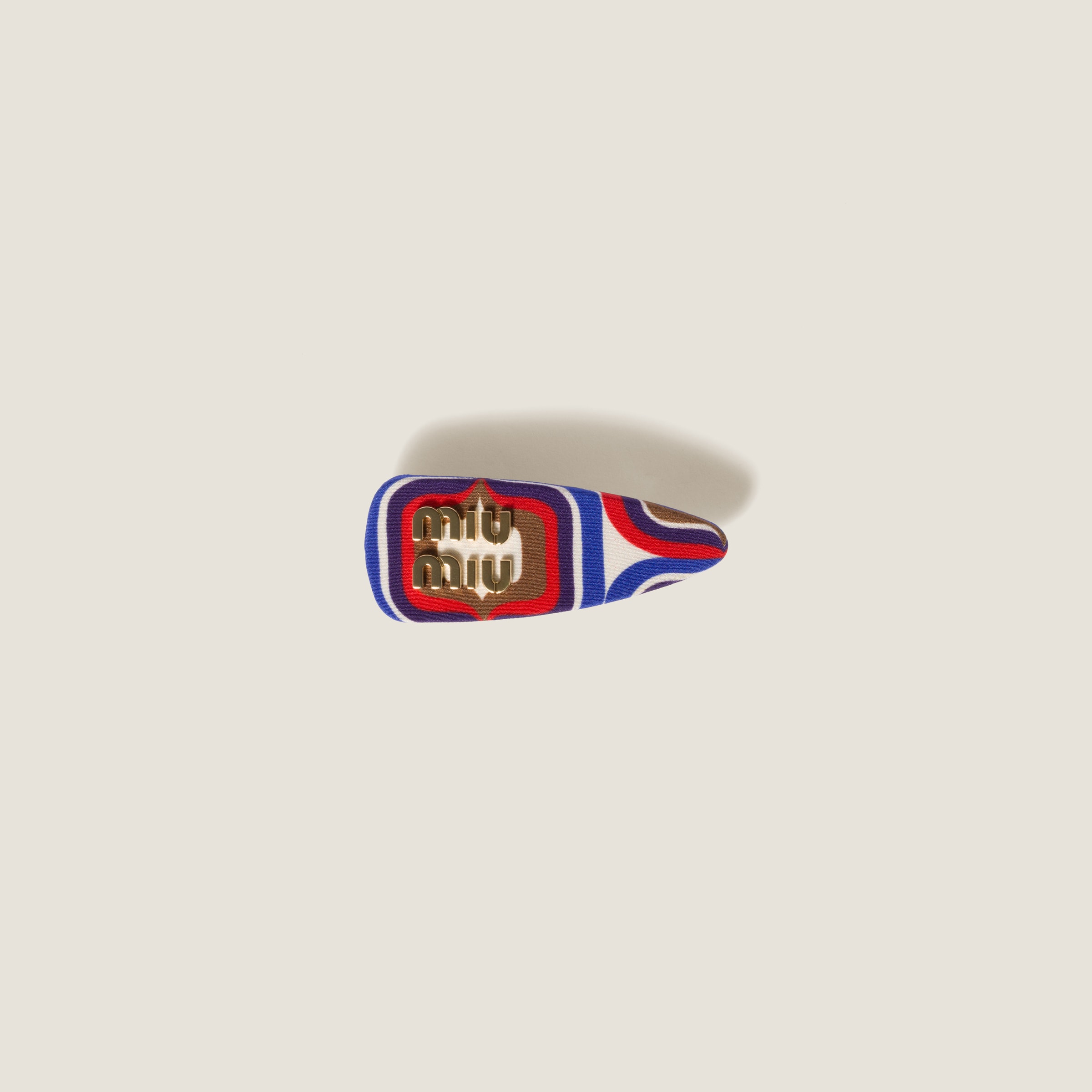 Miu Miu Fabric Hair Clip In Multi