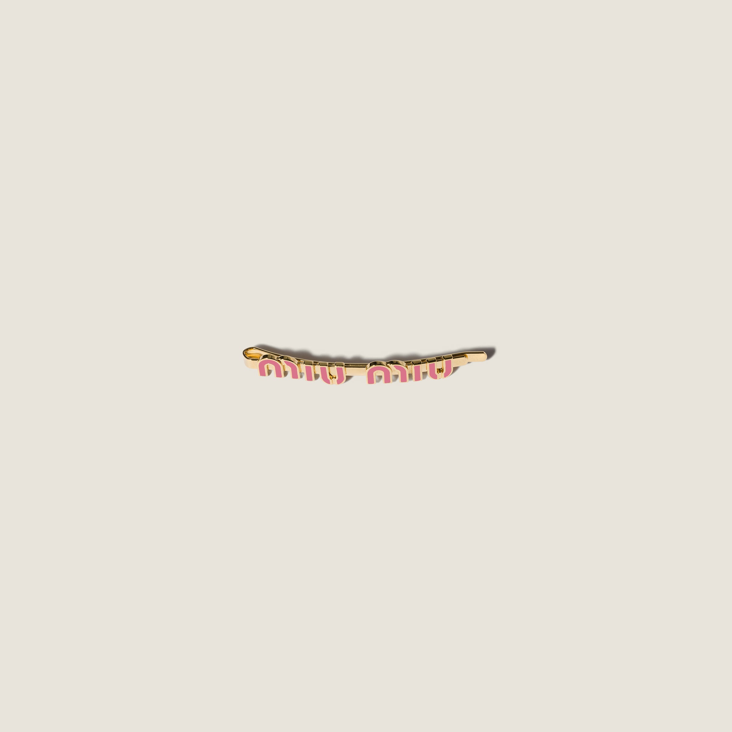 Enameled metal hair clip from Miu Miu - $395