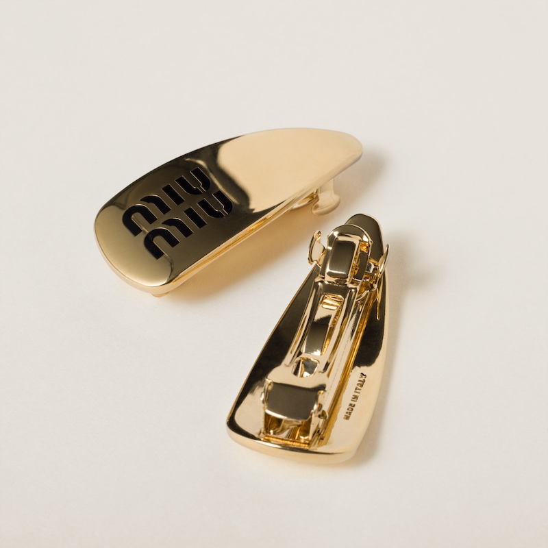 에나멜 메탈 헤어 클립
