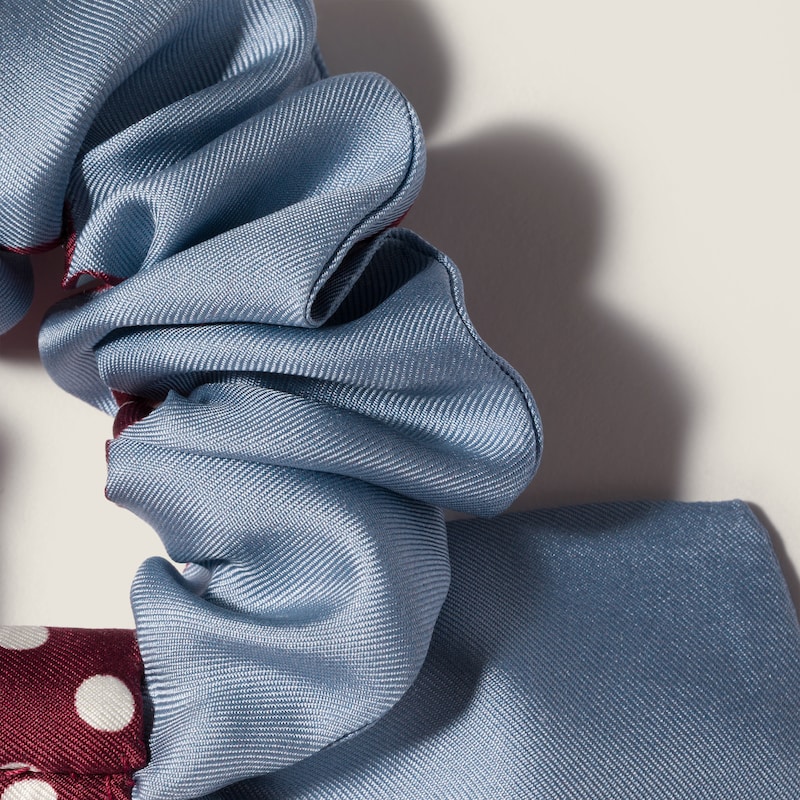 Twill scrunchie