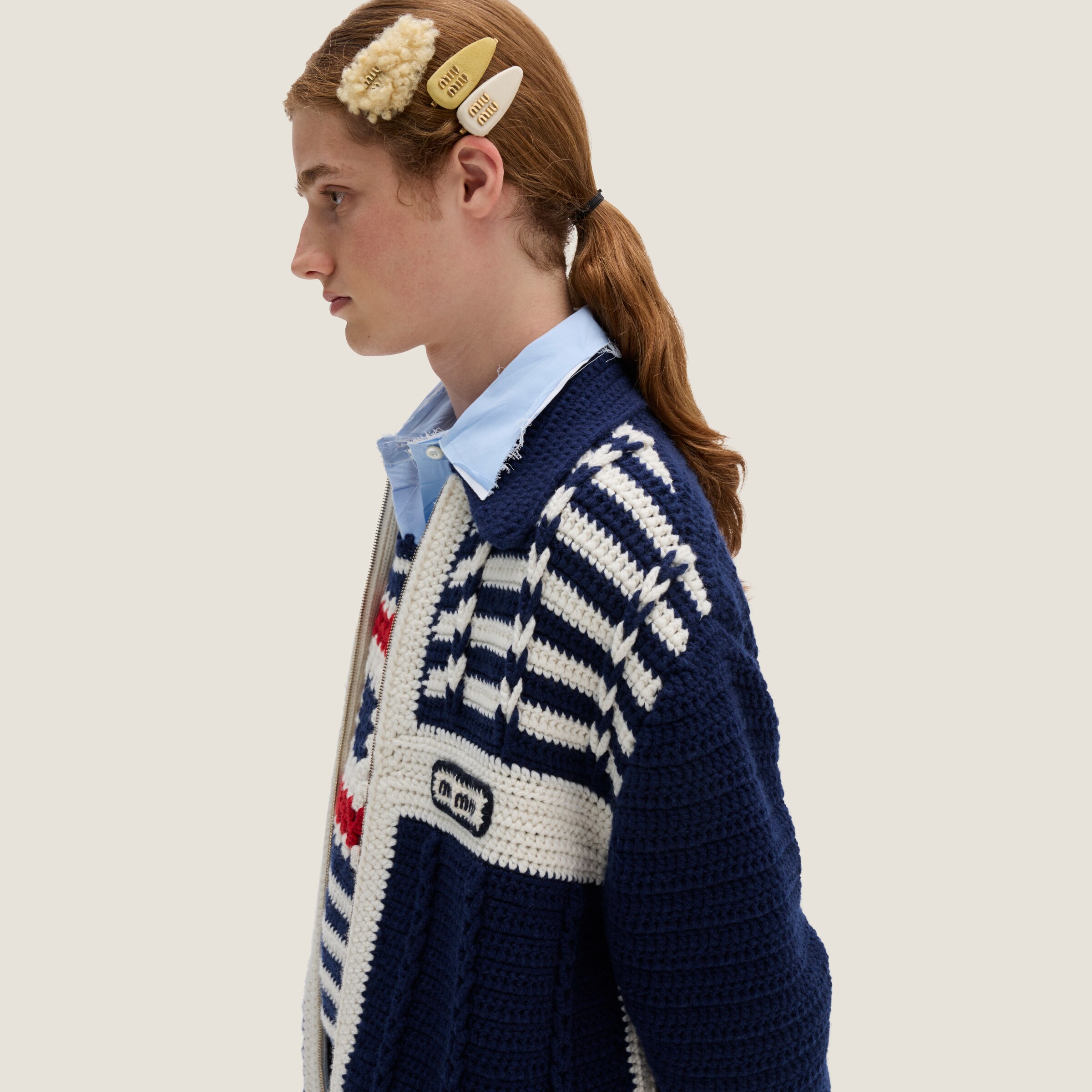 ぴんす様】miumiu ヘアクリップセット レザー スエード(正規品)