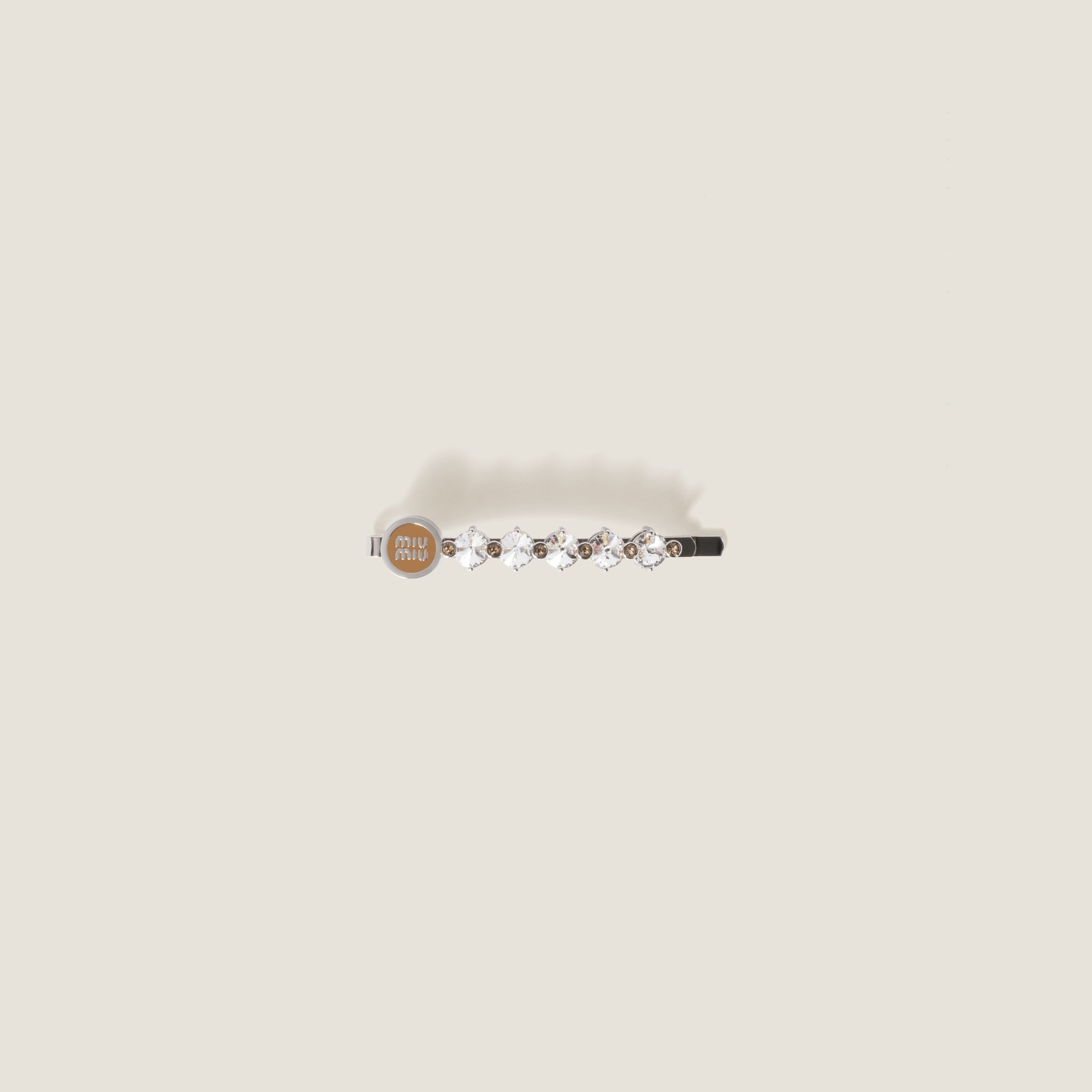 Miu Miu Crystal Hair Clip In Multi