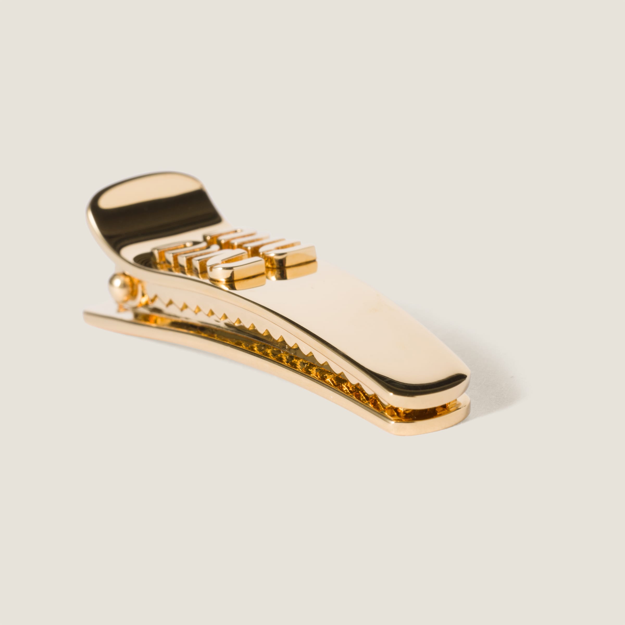 Gold Metal Hair Clip | Miu Miu