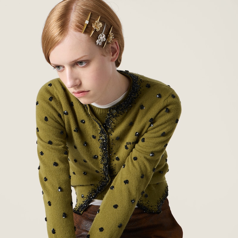 Haarspangen aus Metall mit Kristallen