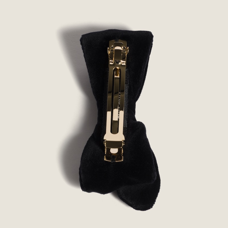 Velvet hair clip