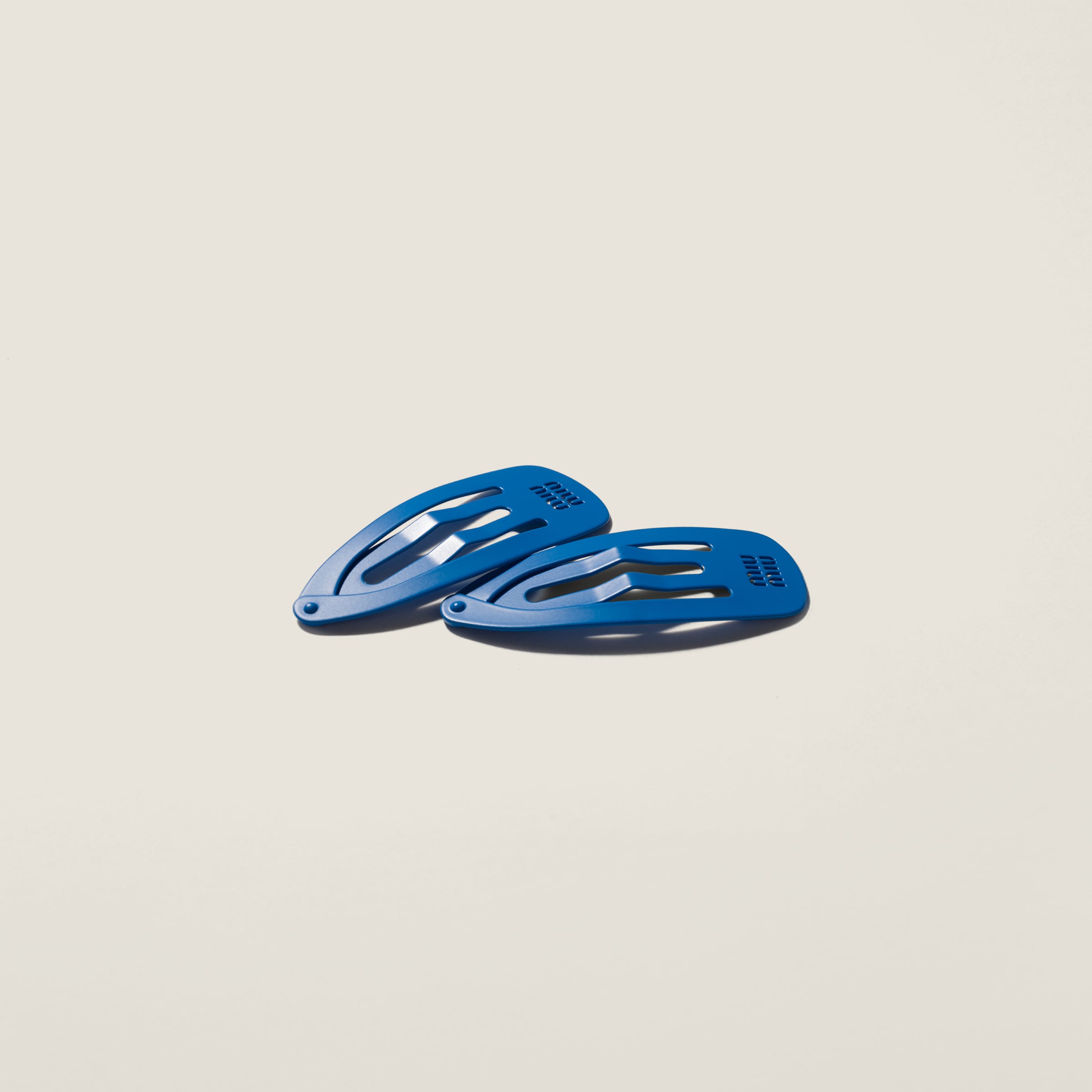 Periwinkle Blue Metal Hair Clips | Miu Miu - United States