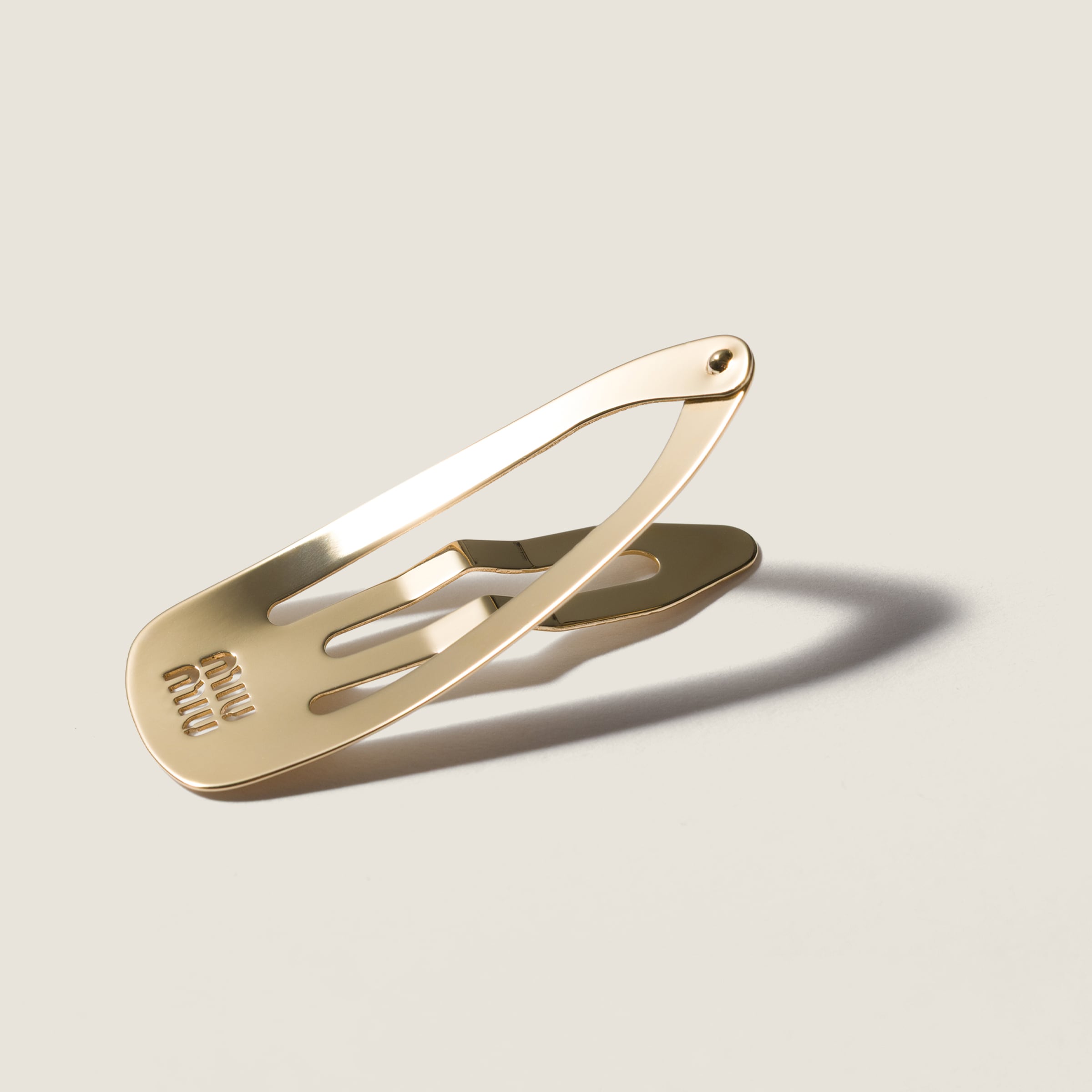 Gold Metal Hair Clips | Miu Miu - United States