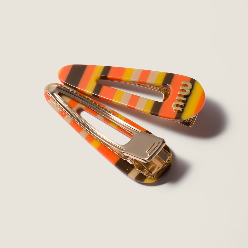 Hair clips with logo