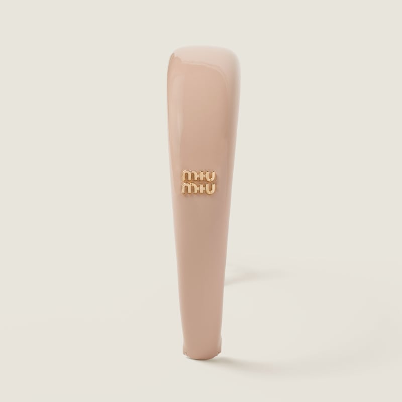 Patent leather headband