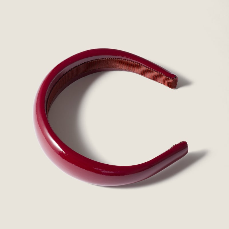 Patent leather headband