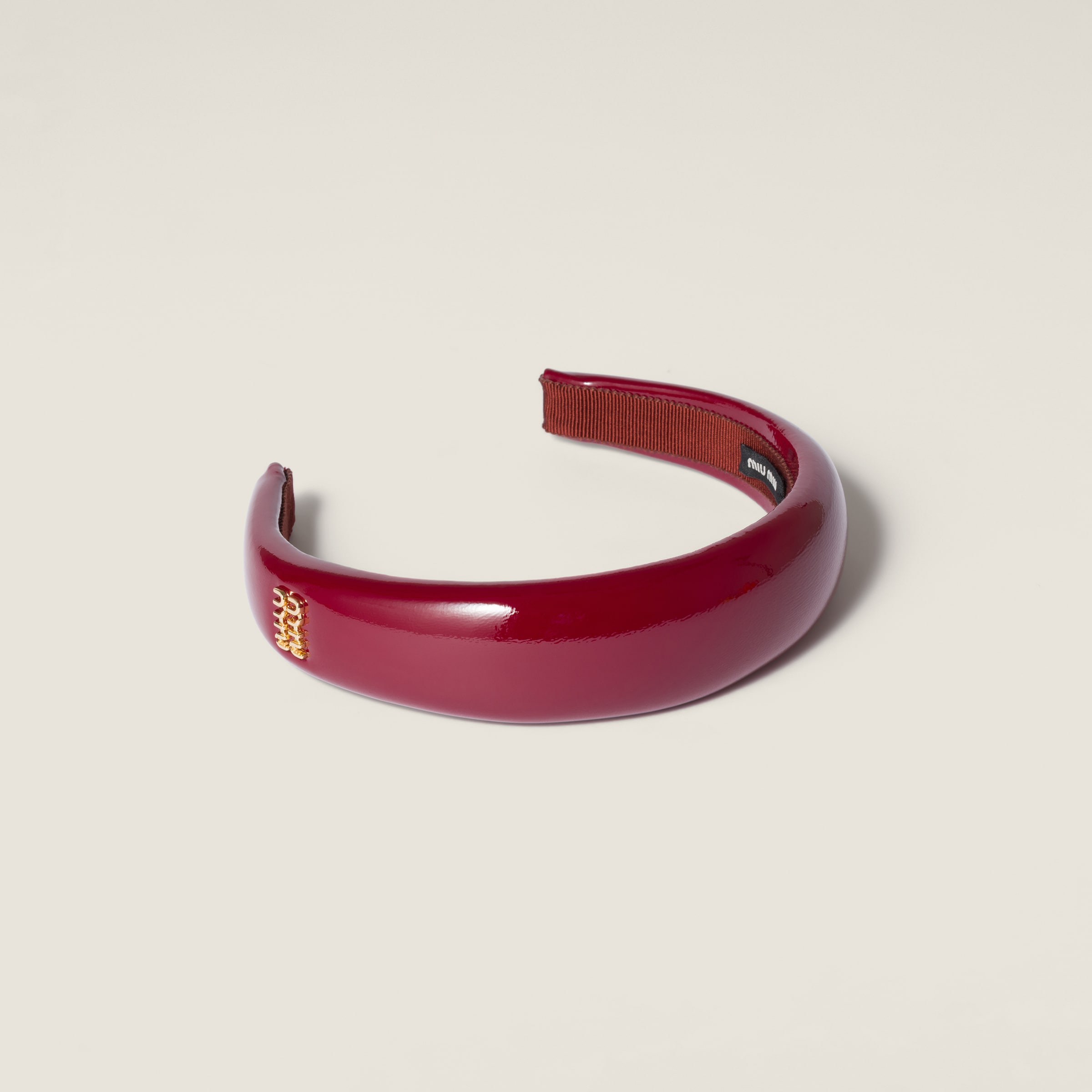 Miu Miu Patent Leather Headband