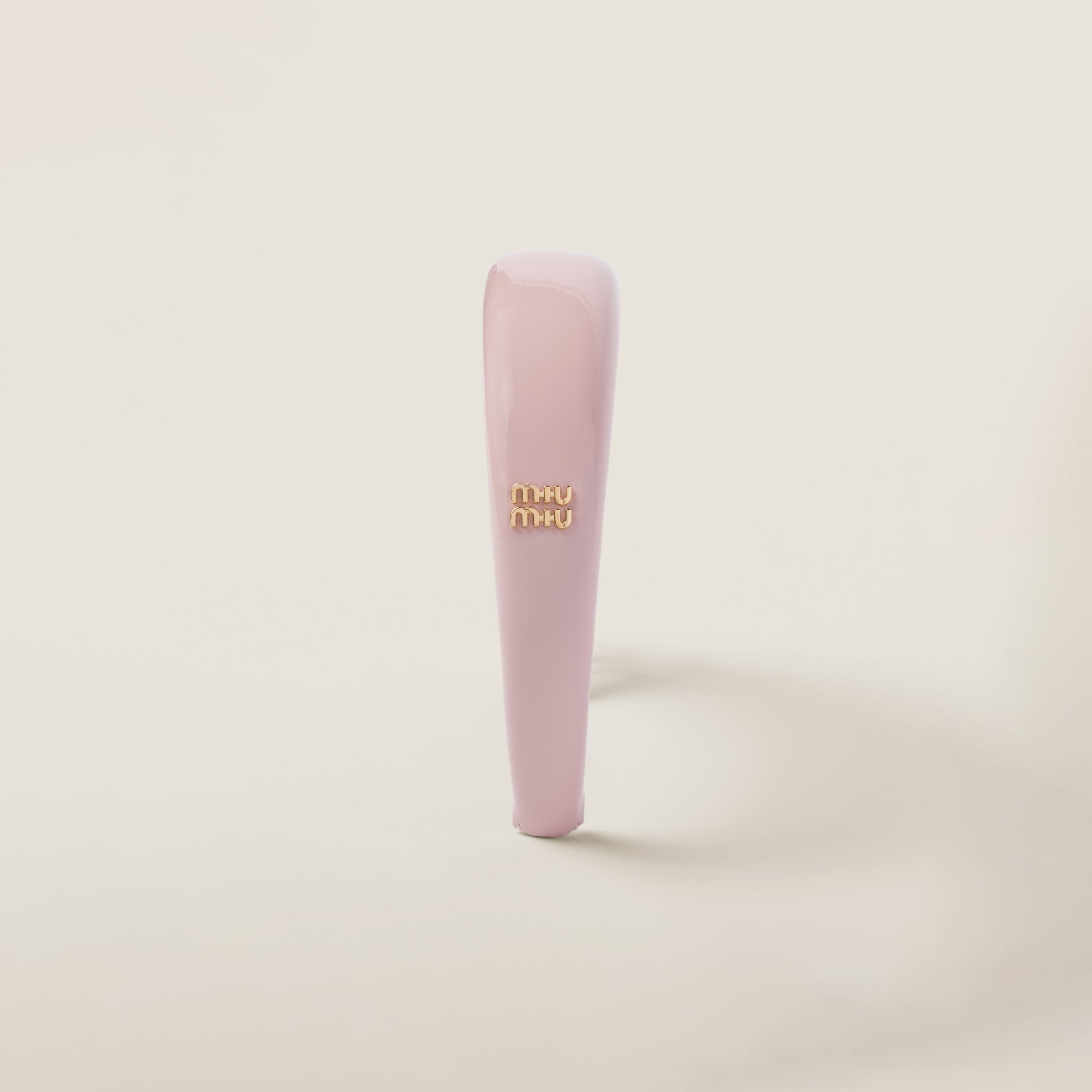 ピンク パテントレザー ヘッドバンド | Miu Miu