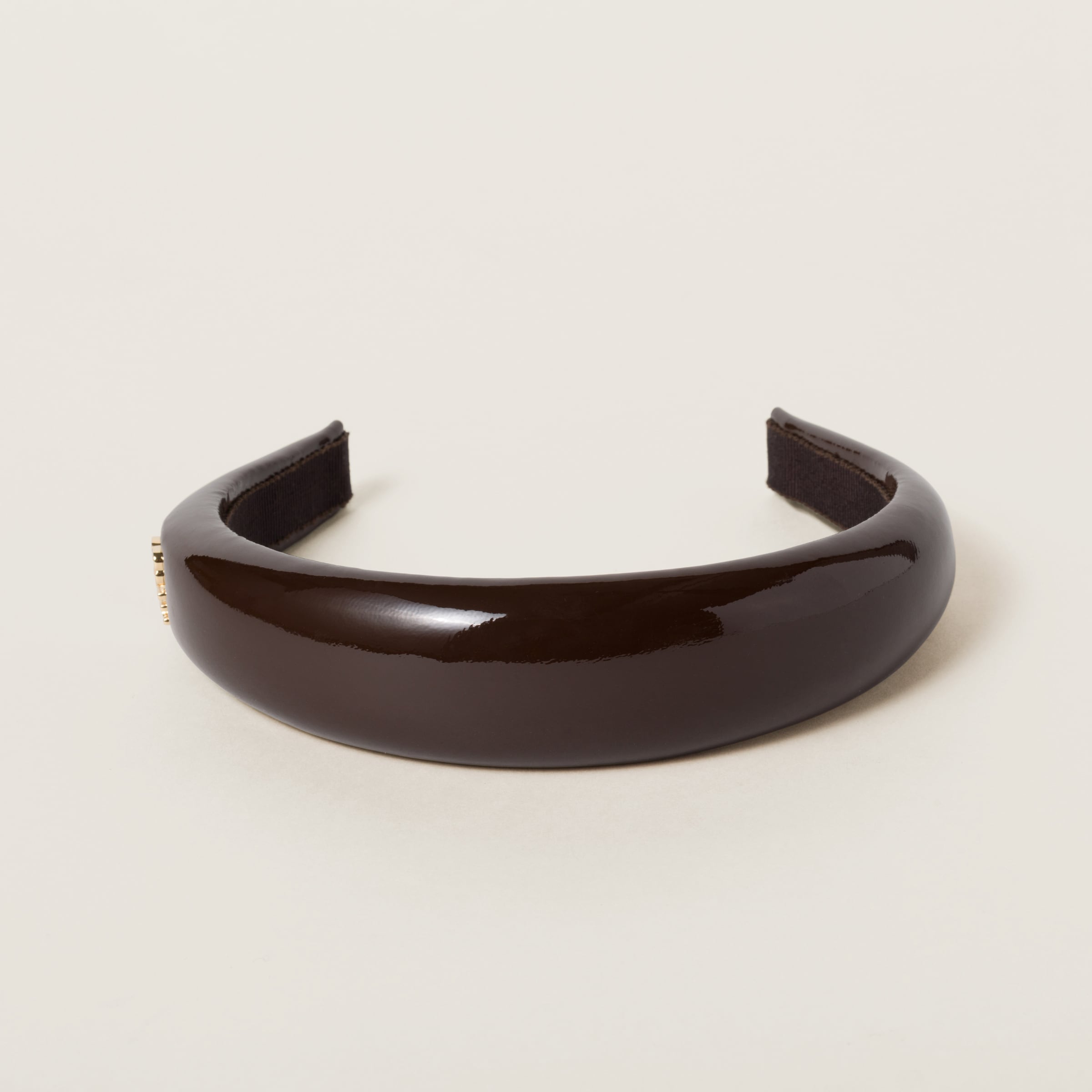Briarwood Patent Leather Headband | Miu Miu