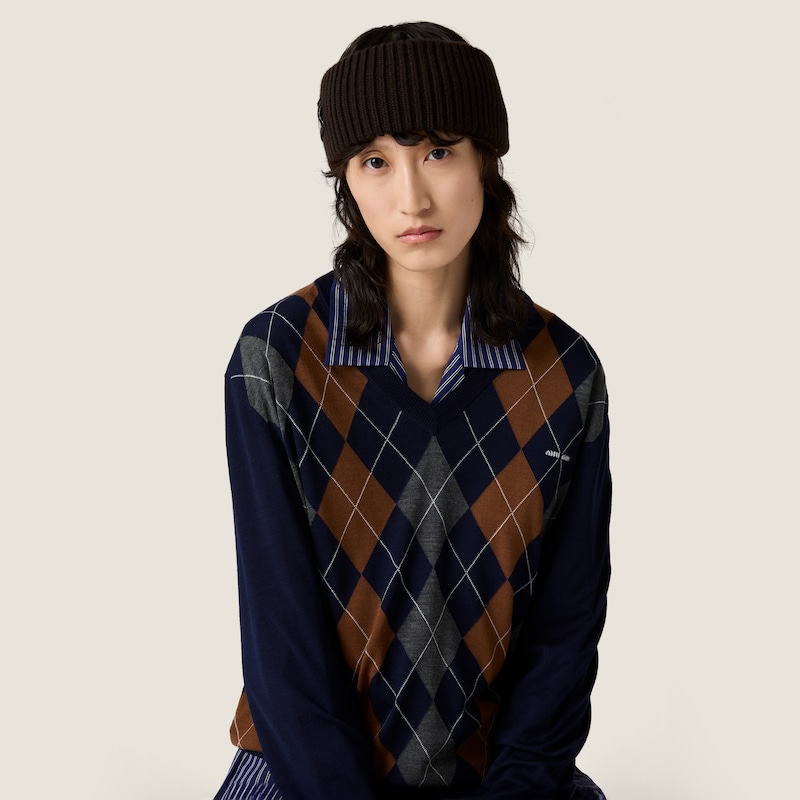 Wool and cashmere headband