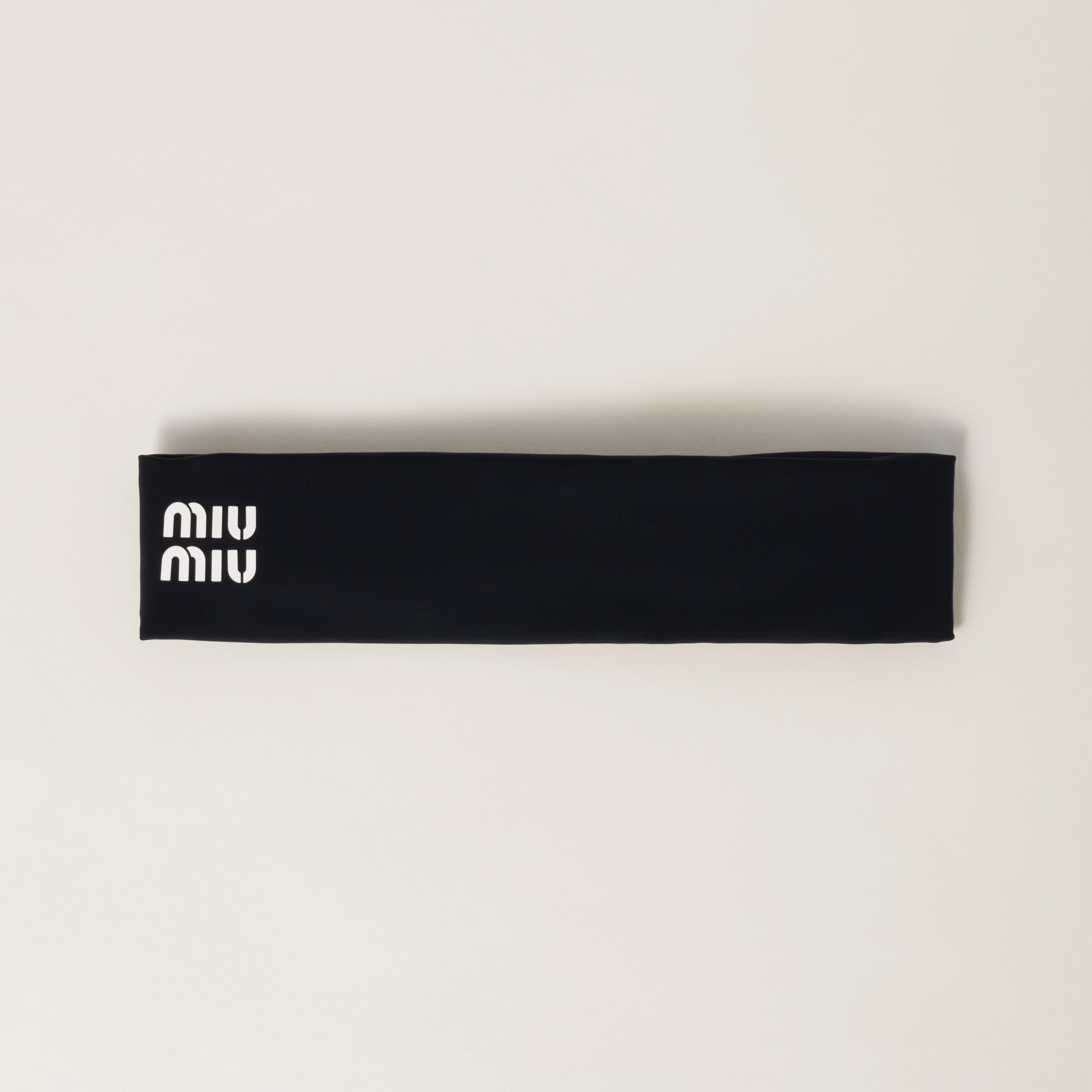 Miu Miu Black Headband Miu Miu Velvet headband Black - Women | VIETTI Online Store main image 2