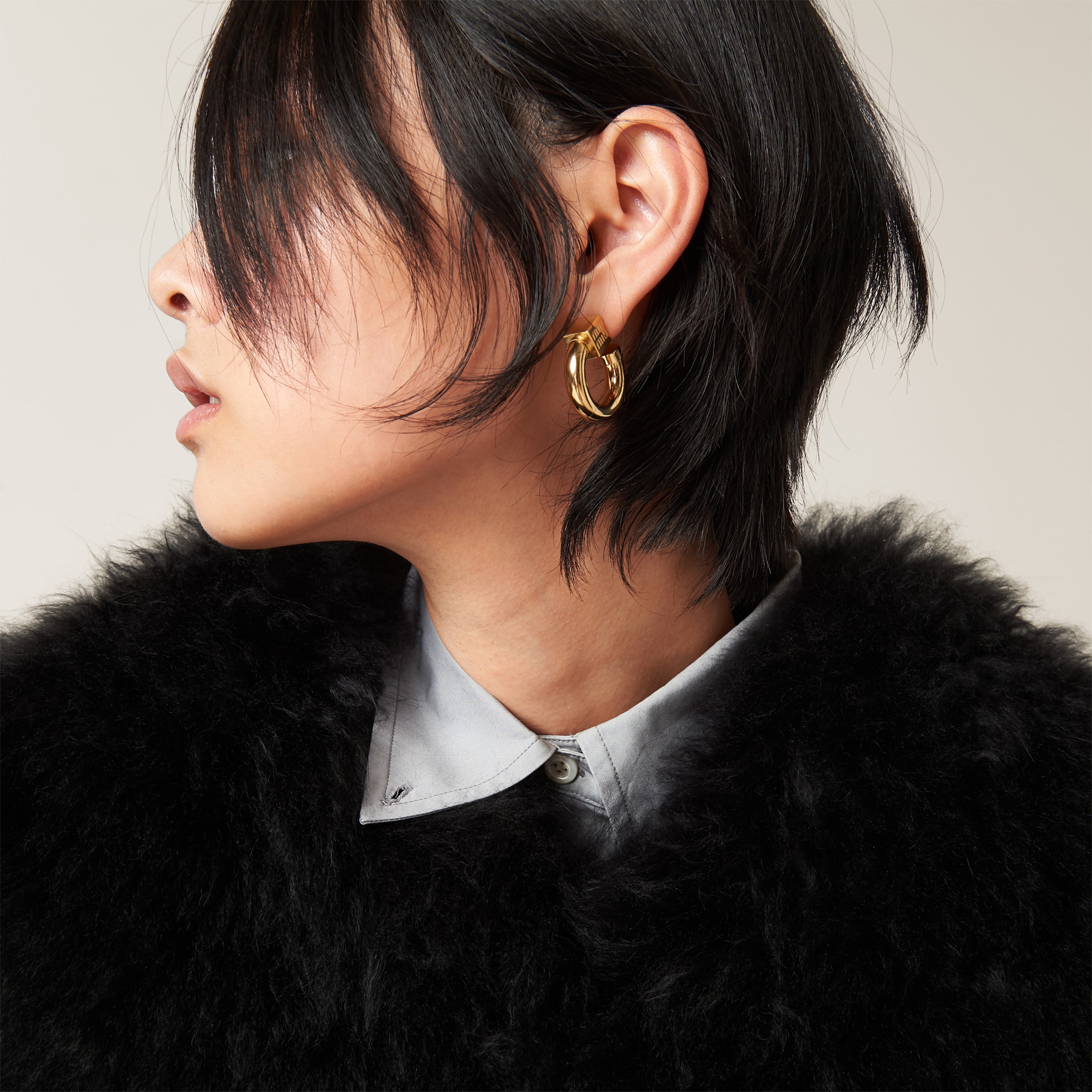 Metal earrings