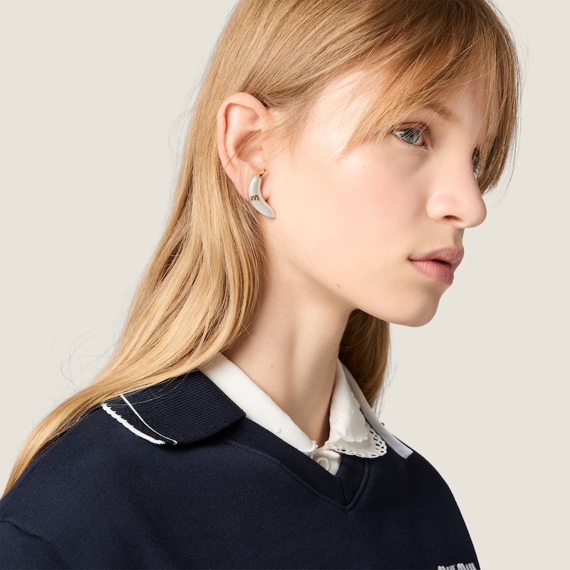 Metal earrings