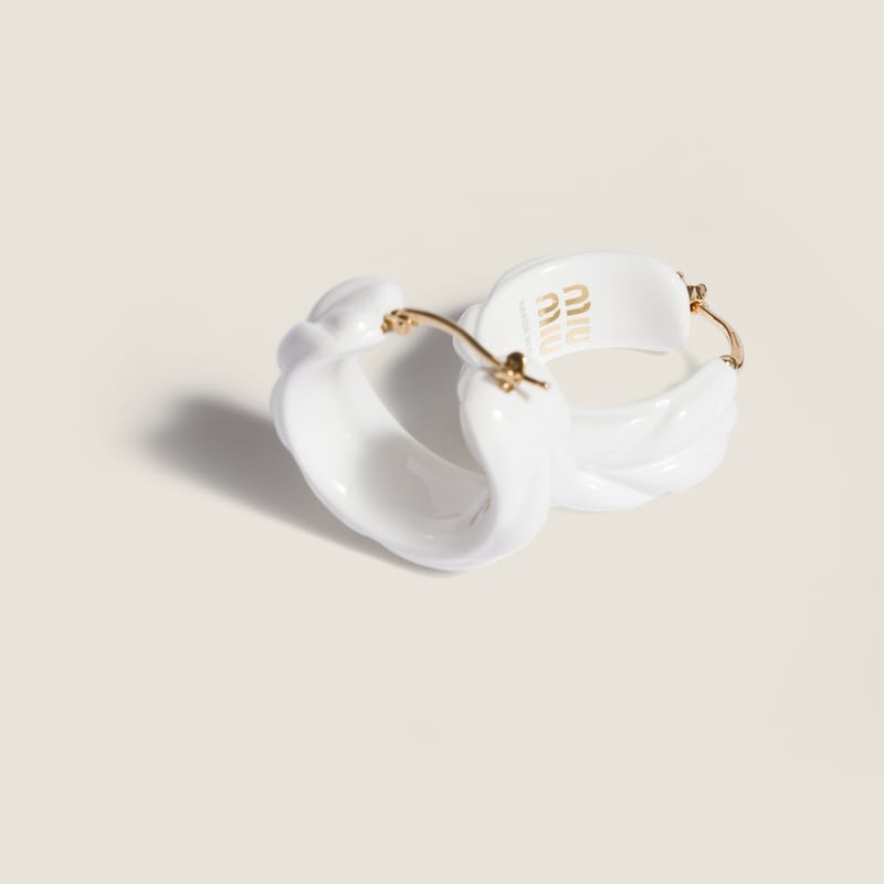 Matelassé Plexiglas earrings