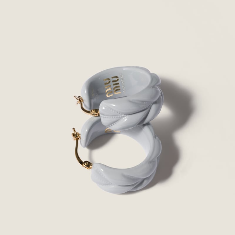 Matelassé Plexiglas earrings