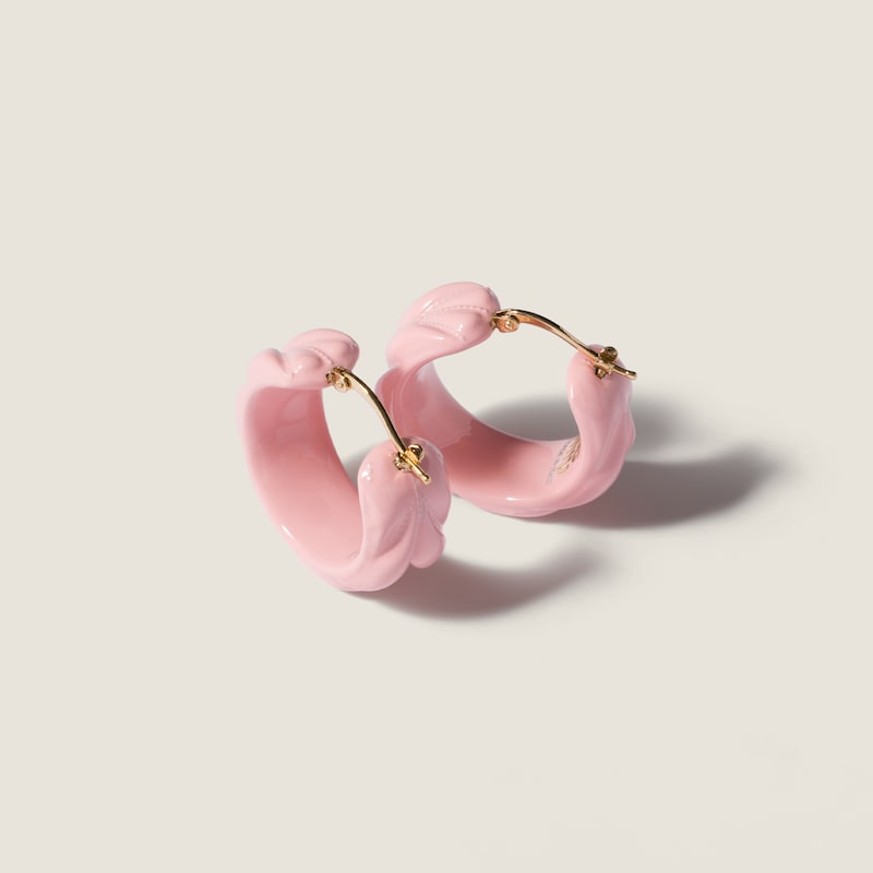 Matelassé Plexiglas earrings