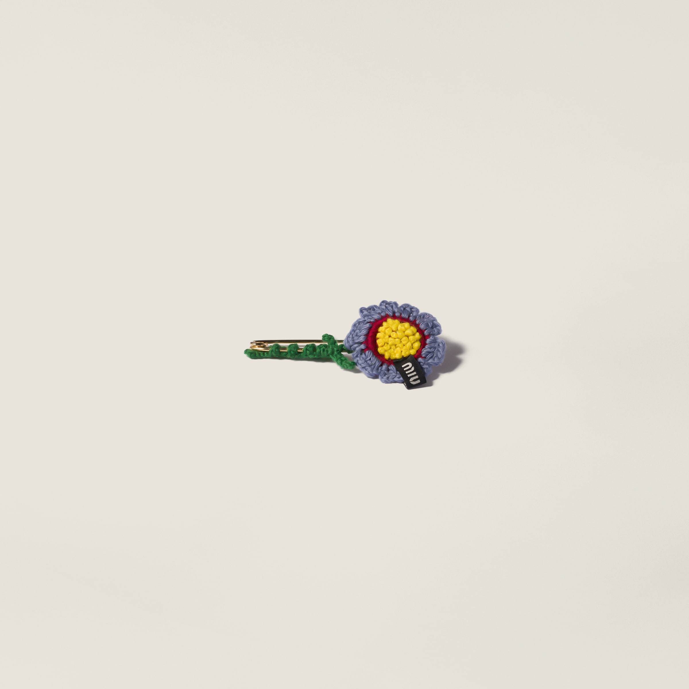 Aviation Blue Crochet Brooch | Miu Miu - United States