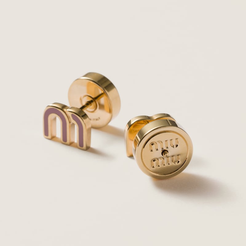 에나멜 메탈 귀걸이