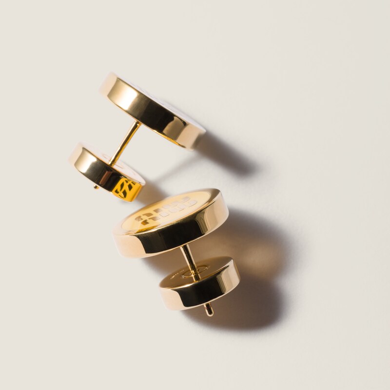 涂珐琅金属耳环