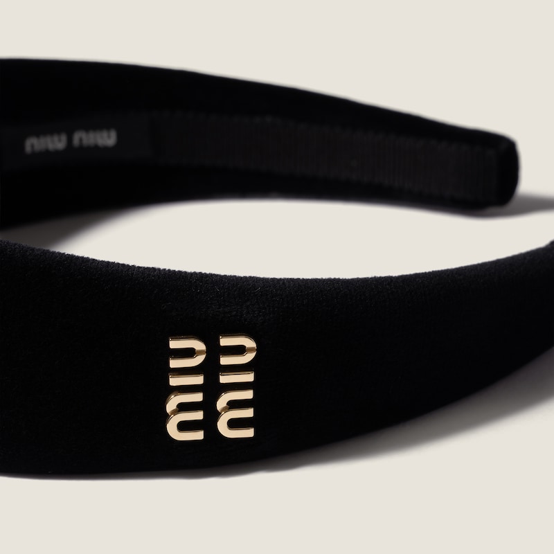 Velvet headband