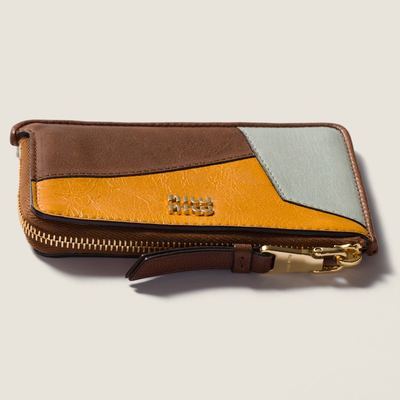 Portacarte a busta in pelle