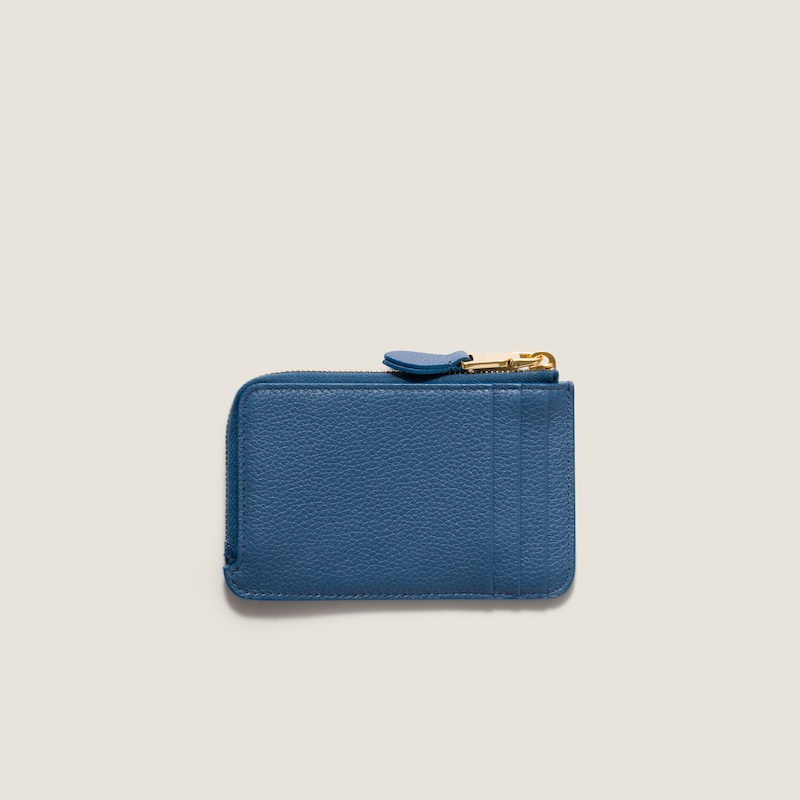 Pouch tarjetero de piel
