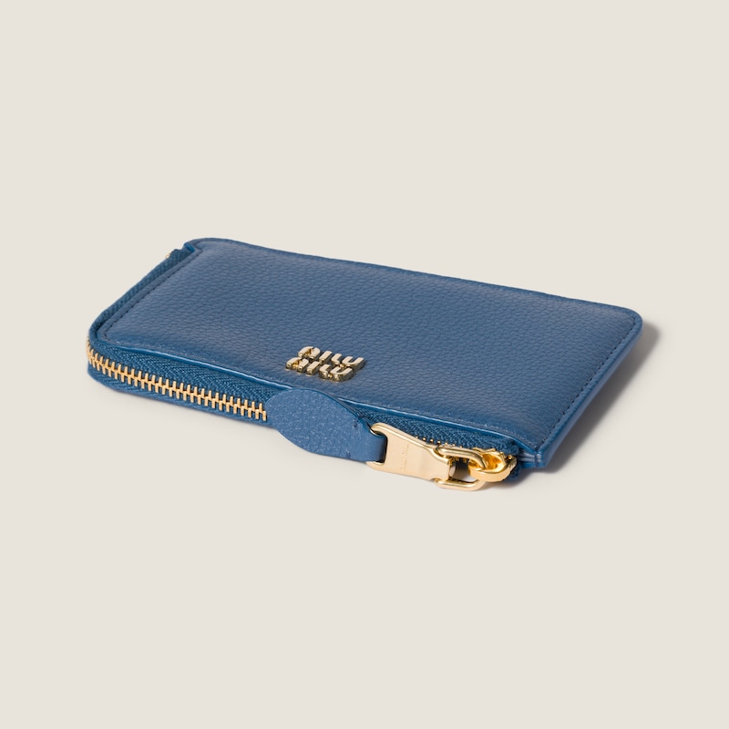 Pouch tarjetero de piel