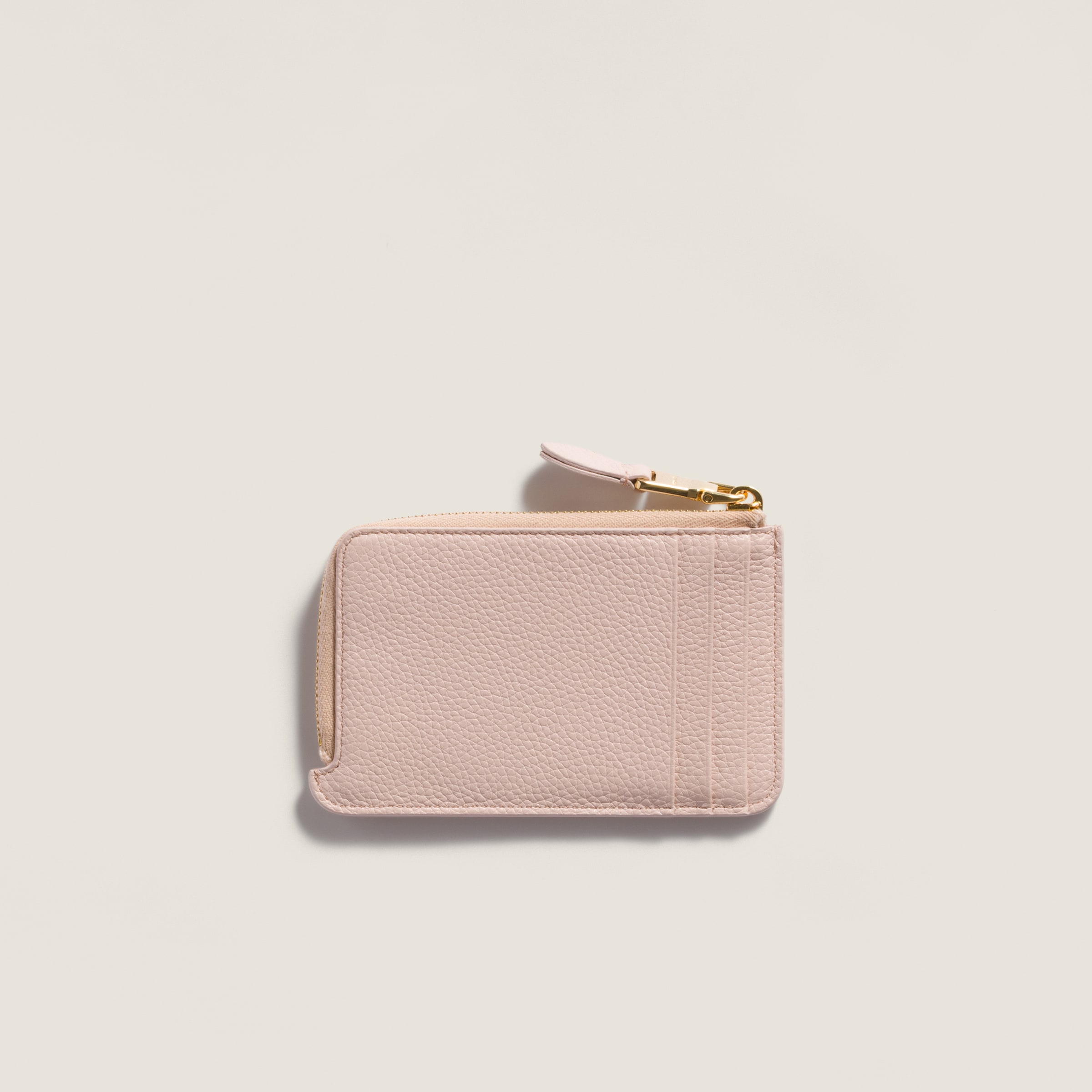 Gem Leather Pouch Card Holder | Miu Miu - United States