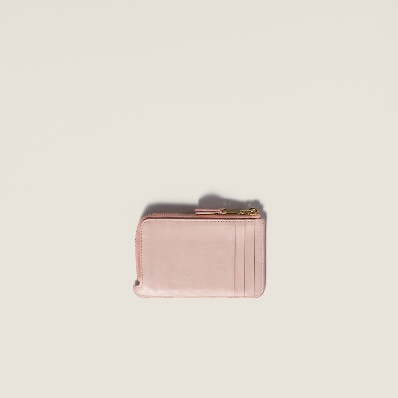 Nappa leather envelope card holder