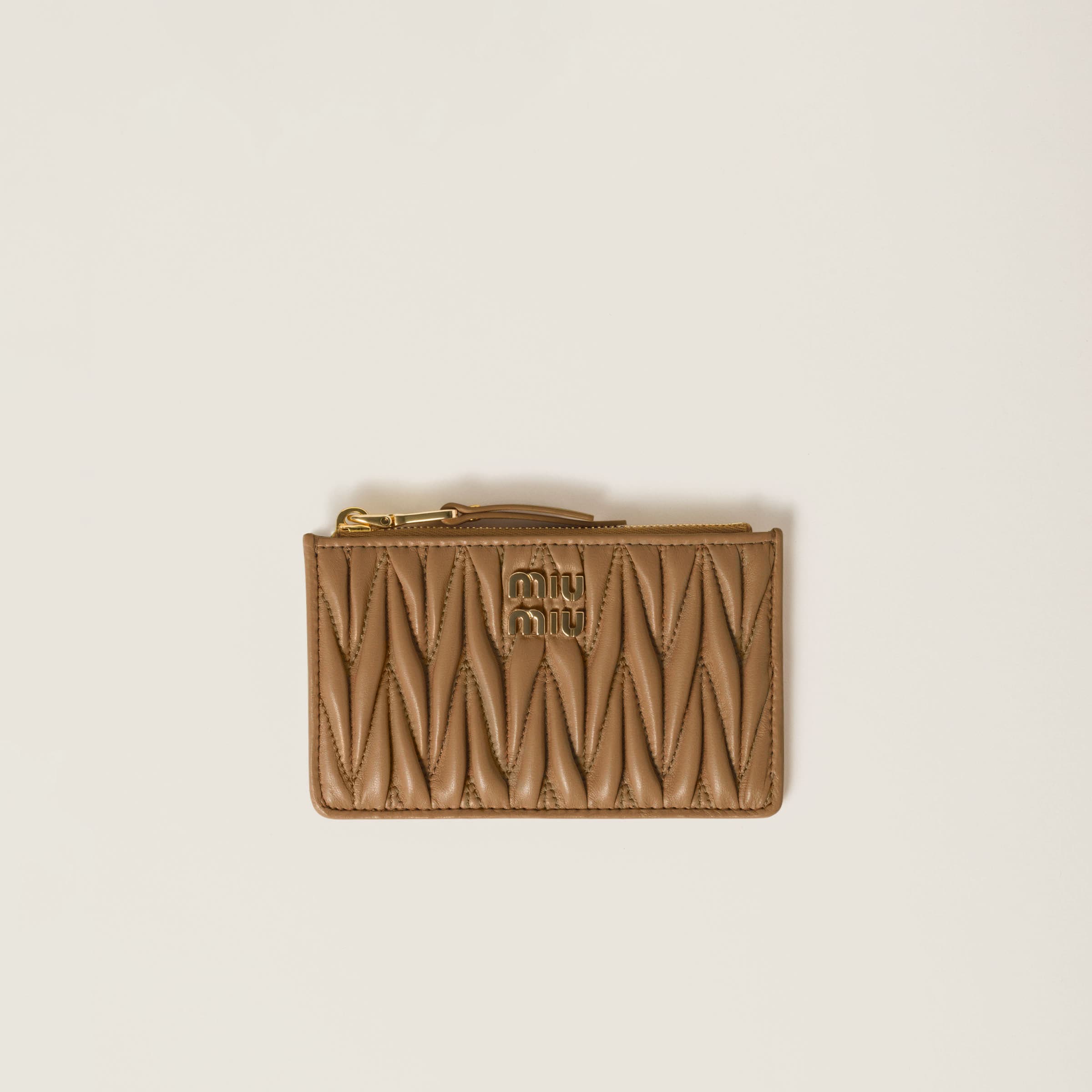 Miu miu matelasse wallet sale
