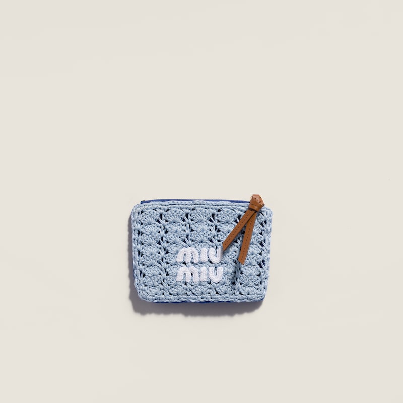 Pouch de croché con cremallera