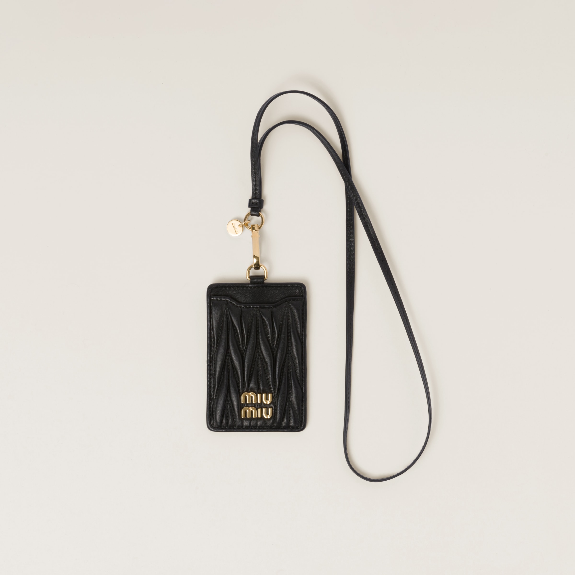 Miu miu best sale matelasse card holder