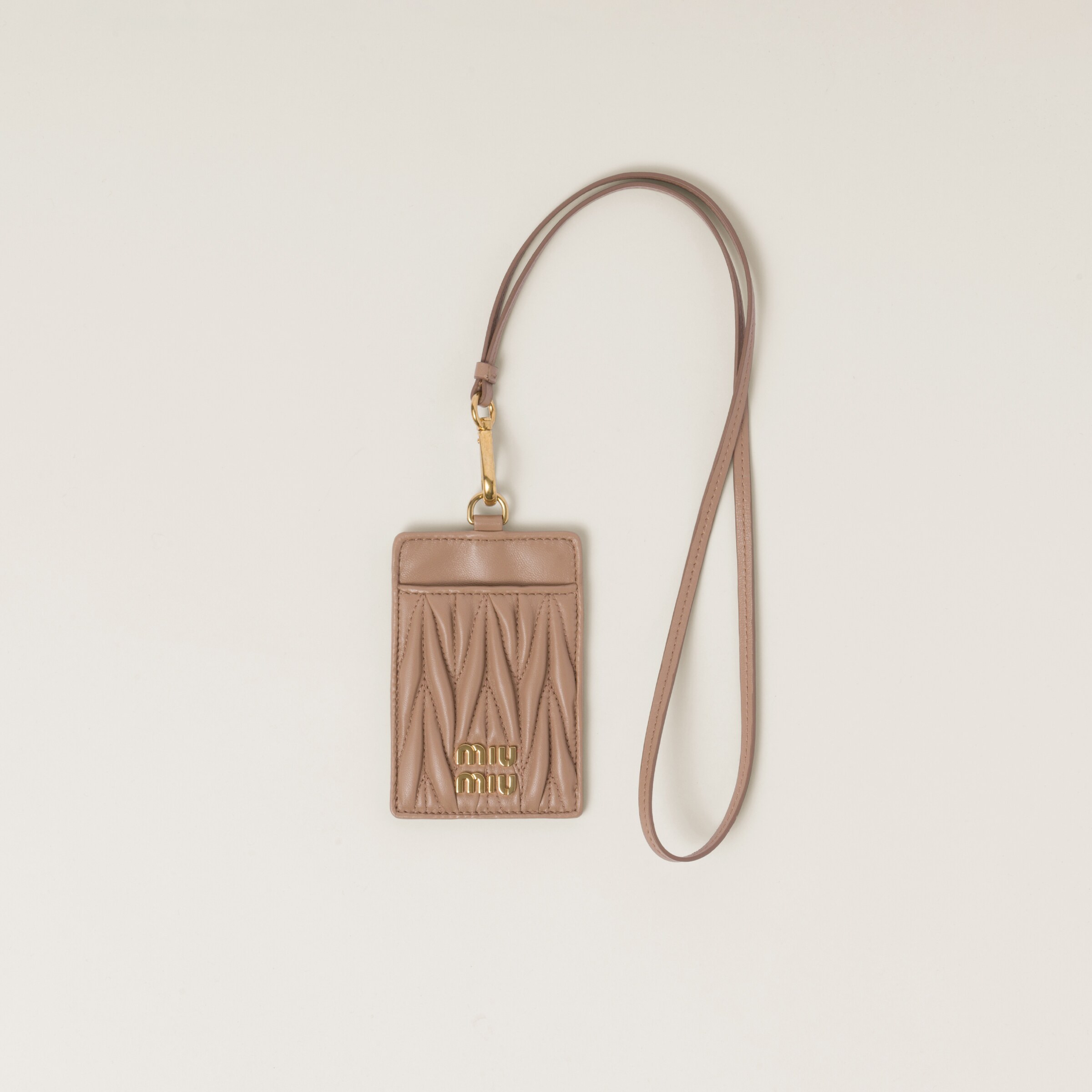 Miu miu card online holder with chain
