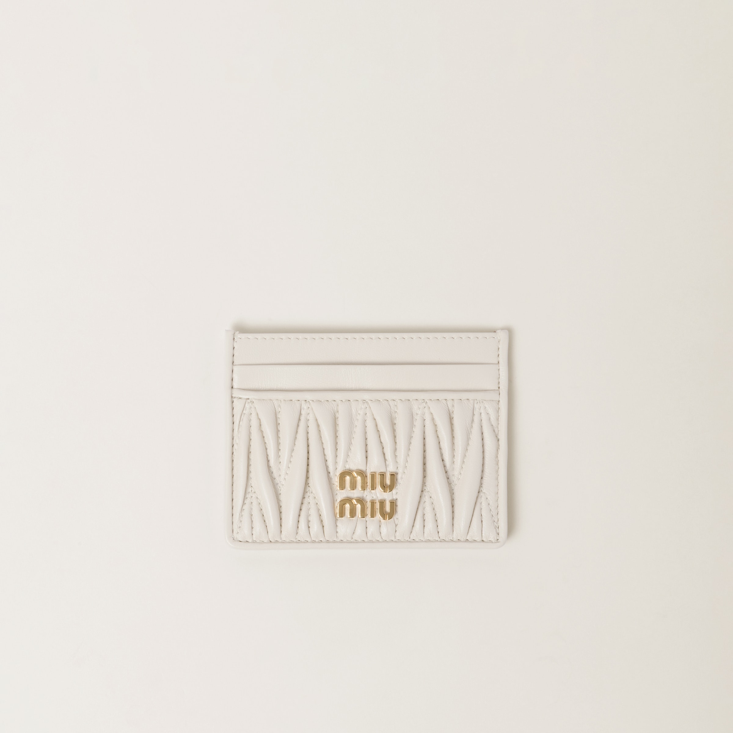 Miu miu matelasse card holder deals