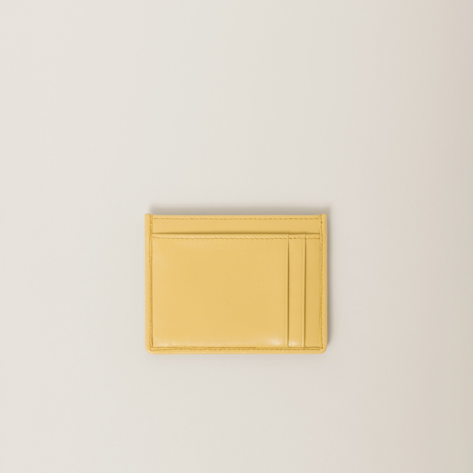 Long Matelasse Card Holder in Nappa Leather
